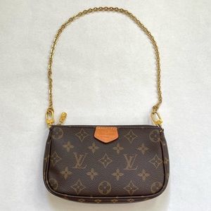Louis Vuitton Multi Pochette Mini Small Chain Strap Shoulder Bag